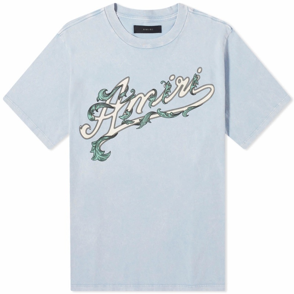 Amiri Filigree Blue Tee Size: Large